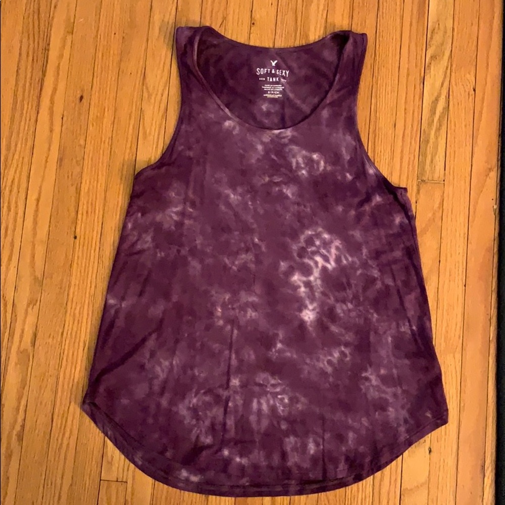 Tie dye purple AE tank